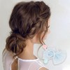 Unique Bargains Women's Cute Flowers Bow Hair Clips Light Blue 8 Pcs - image 2 of 3