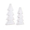 Transpac MDF Beaded Edge Christmas Tree Decor Set of 2 - Festive Decorative Objects for Holiday Home Styling - 2 of 4