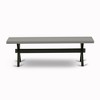 East West Furniture,Dining Bench Wire brushed Black & Distressed Jacobean - 3 of 4