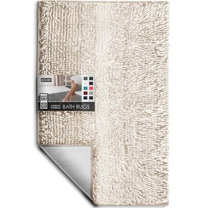 Hearth & Harbor Bathroom Rugs, Machine Washable Chenille Bath Mat for Bathroom - 1 of 4