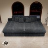 118.1"66.9" Plush Corduroy 2-Piece Modular Sectional Sofa with No Assembly Required and Comfortable Chaise Lounge - 3 of 4