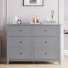 Zstar 6 Drawer Dresser, Modern Chest of Drawers with Round Handle and Sturdy Leg - 3 of 4