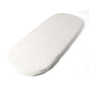 Tadpoles Moses Basket Foam Pad with Cotton Terry Cover, White - 1 of 4