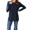 Women's Luxe Long Sleeve Top With Pockets - Basic Bae - 3 of 4