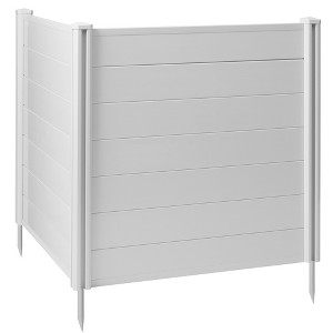 Casafield Privacy Screen - Outdoor Vinyl Fence Panel Enclosure for AC / Trash Bins / Pool Equipment - 1 of 4