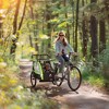 Aosom 3-in-1 Bike Trailer for Kids with 2 Seats, 5-Point Harness, Running Stroller, Jogging Cart - 3 of 4