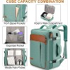 Expandable Carry On Backpack , Flight Approved Suitcase Backpack with 4 Packing Cubes for Travel - 4 of 4