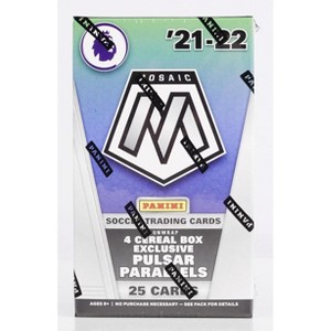 2021-22 Panini Mosaic Premier League EPL Soccer Cereal Box - 1 of 2