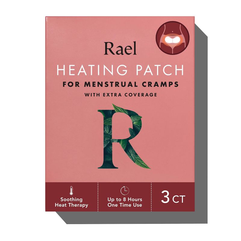 Rael Heating Patch for Menstrual Cramps with Extra Coverage, 1 of 8