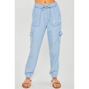 Women's Tencel Jogger Pants - LOVE TREE - 1 of 4