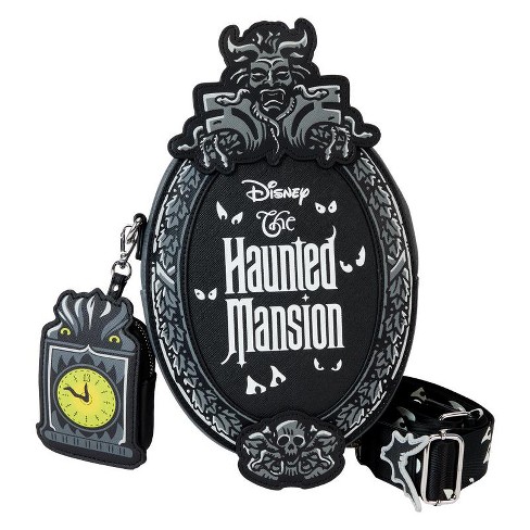 Loungefly Disney: The Haunted Mansion Plaque Glow Crossbody Bag With Coin Bag - image 1 of 4