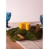 Pure Beeswax Pillar Candles - 1.8x3 inch Set of 3 - Yellow - 25 Hour Burning - Smokeless - Home Decor - Natural - 3 of 4