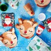 Blue Panda 48 Pack Reindeer Paper Plates for Christmas Party Supplies (10 x 9 In) - 2 of 4
