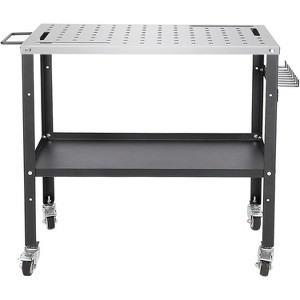 Welding Table, 1200lbs Steel Welding Cart Workbench Table Load Capacity,Multifunctional Rolling Heavy Duty Workbench W/Wheels - 1 of 4