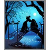 Boy's Lady and the Tramp Kissing in the Moonlight Silhouette Performance Tee - image 2 of 4