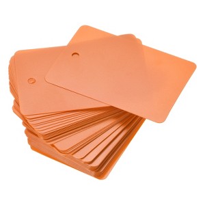 Unique Bargains Blank Waterproof Eyelet Hole Plastic Shipping Tags 100 Pcs - 1 of 4