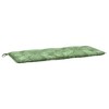 vidaXL Leaf Pattern Garden Bench Cushions 2pcs 47.2"x19.7"x2.8" - Outdoor/Indoor Cushions with Ties - Waterproof Fabric and Soft Hollow Fiber Filling - 4 of 4