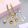 Unique Bargains Reusable Stainless Steel Long Handle Teaspoon for Stirring Cocktail 4 Pcs - 3 of 4