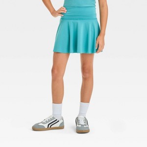 Grayson Threads Kids Big Girl Denim Skirt - Green - 1 of 3