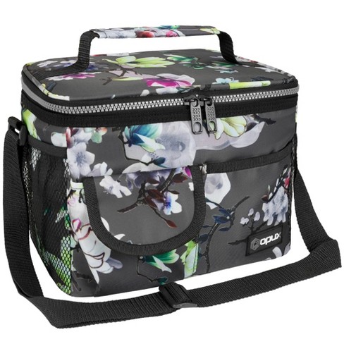 reusable insulated lunch bag with side pocket leak proof lunch box