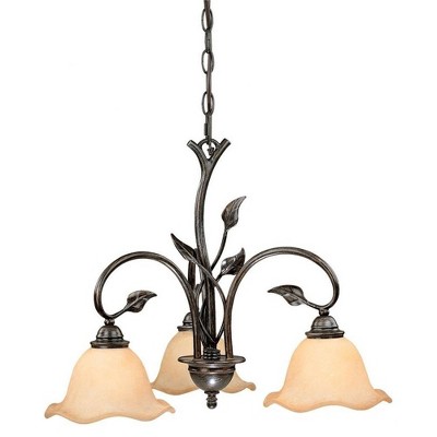 Vaxcel Vine 3 - Light Chandelier in  Oil Shale