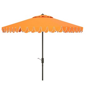 UV Resistant Elegant Valance 9Ft Auto Tilt Umbrella - PAT8006 - Safavieh - 1 of 3