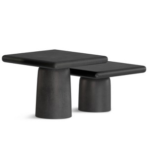 Zachary Cast Aluminum Coffee Table 2 Piece Set - 1 of 1