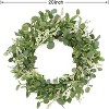 Luupathcy 20 inch Green Eucalyptus Wreath with Berry, for Home Wall Porch Decoration - 3 of 4