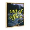 Stupell Industries Out of Office Lake View Black Framed Floater Canvas Wall Art - 3 of 4