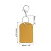 Unique Bargains PU Leather Keychain Fobs with Key Rings for DIY Crafts 2 Pcs - 2 of 4