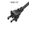 SANOXY 2 PACK of 6ft 18 AWG 2-Slot Polarized Notebook Power Cord (IEC320 C7 to NEMA 1-15P) - 4 of 4