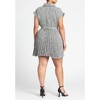 ELOQUII Tweed Pleated Mini Shirt Dress - 3 of 4