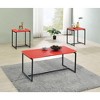 NicBex Modern Rectangle Coffee Table Set of 3 with Beveled Edges and Metal Frame for Living Room - 2 of 4