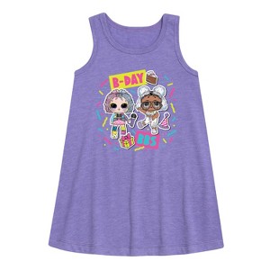 Girls' - LOL Surprise! - B-Day BBS Graphic Sleeveless Aline Dress - 1 of 2