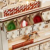 Casafield Pre-Lit Wooden Christmas Advent Calendar with Drawers, Christmas Countdown Holiday Decoration - 3 of 4