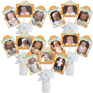 Big Dot of Happiness Little Pumpkin - Fall Birthday Party or Baby Shower Picture Centerpiece Sticks - Photo Table Toppers - 15 Pieces - 1 of 4