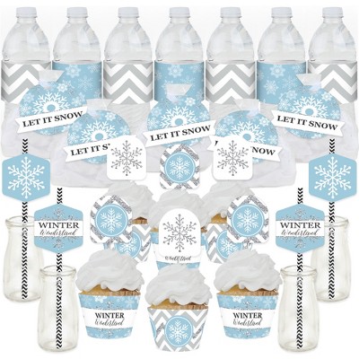 Big Dot Of Happiness Winter Wonderland - Snowflake Holiday Party And Winter  Wedding Favors And Cupcake Kit - Fabulous Favor Party Pack - 100 Pieces :  Target