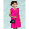 24sevenkid Girls Ruffle Cap Sleeve Knee Length Babydoll Dress - 4 of 4