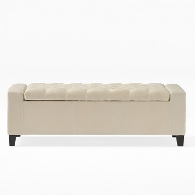 OUTSUPPLY Tufted Storage Ottoman, Hidden Storage, Multi-Use Footrest & Seat, Easy Assembly, Stylish Home Decor
