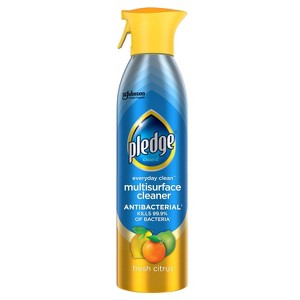 Pledge Fresh Citrus Multisurface Cleaner Anti-Bacterial Aerosol - 9.7oz - 1 of 4