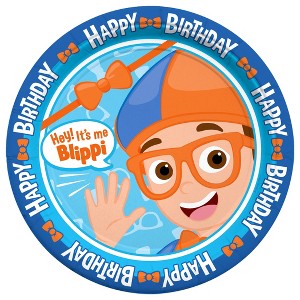 Treasures Gifted Blippi Plates 9in - Blippi Party Supplies - 24 Pack - 1 of 1