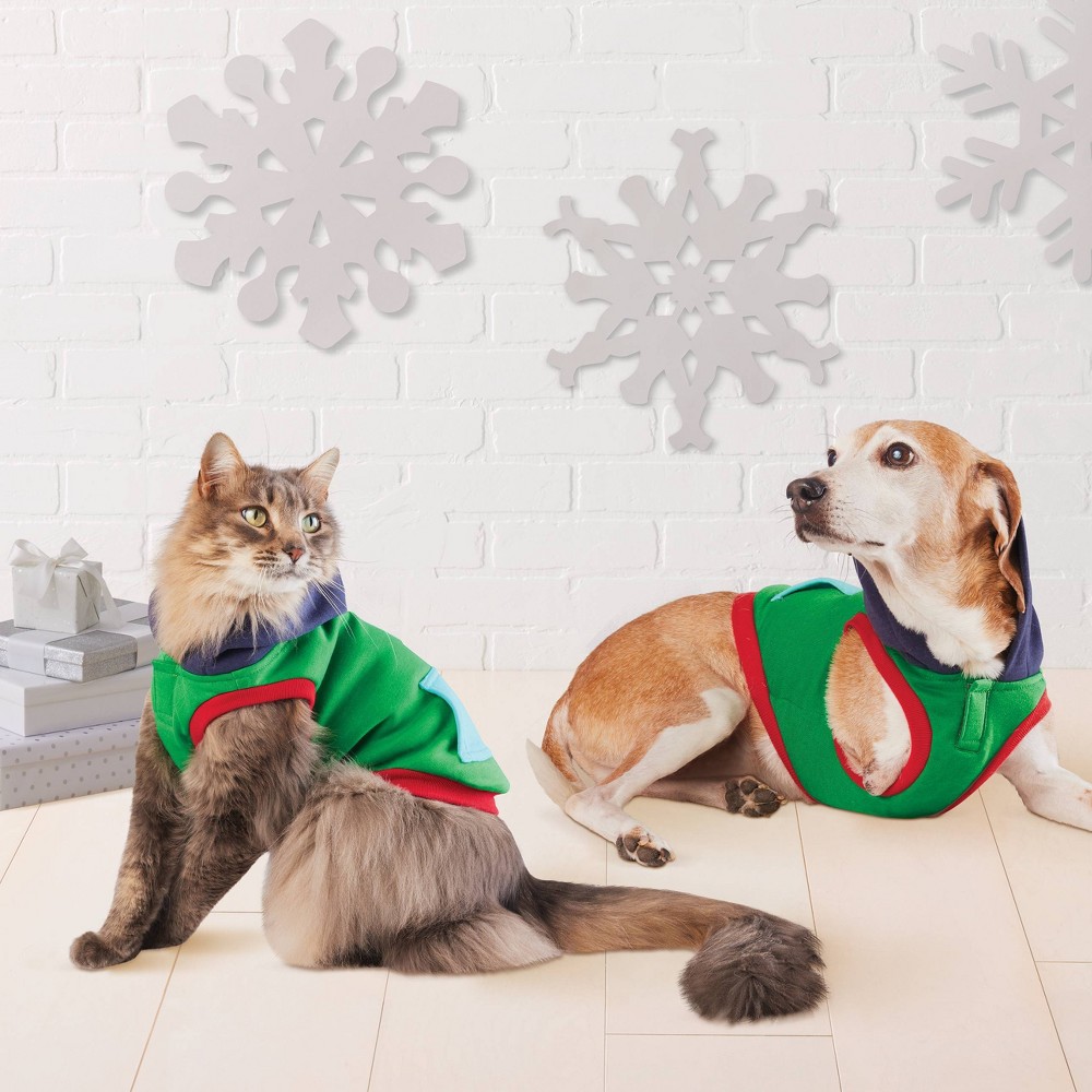 Photos - Dog Clothing Colorblock Dog Hoodie - Wondershop™ XS