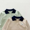 MyKids-USA Casual and Versatile Two-Piece Set: Print Top Polo Top and Pants for Baby and Toddlers - 4 of 4