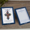 Anna-Kaci Silver Tone Stained Glass Rhinestone Pendant Fashion Necklace Gift Message Card Envelope Jewelry Gifts - 4 of 4