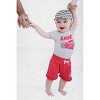 Disney Pixar Baby Bodysuit, Shorts and Baseball Cap 3 Piece Outfit Set Newborn to Infant - 2 of 4