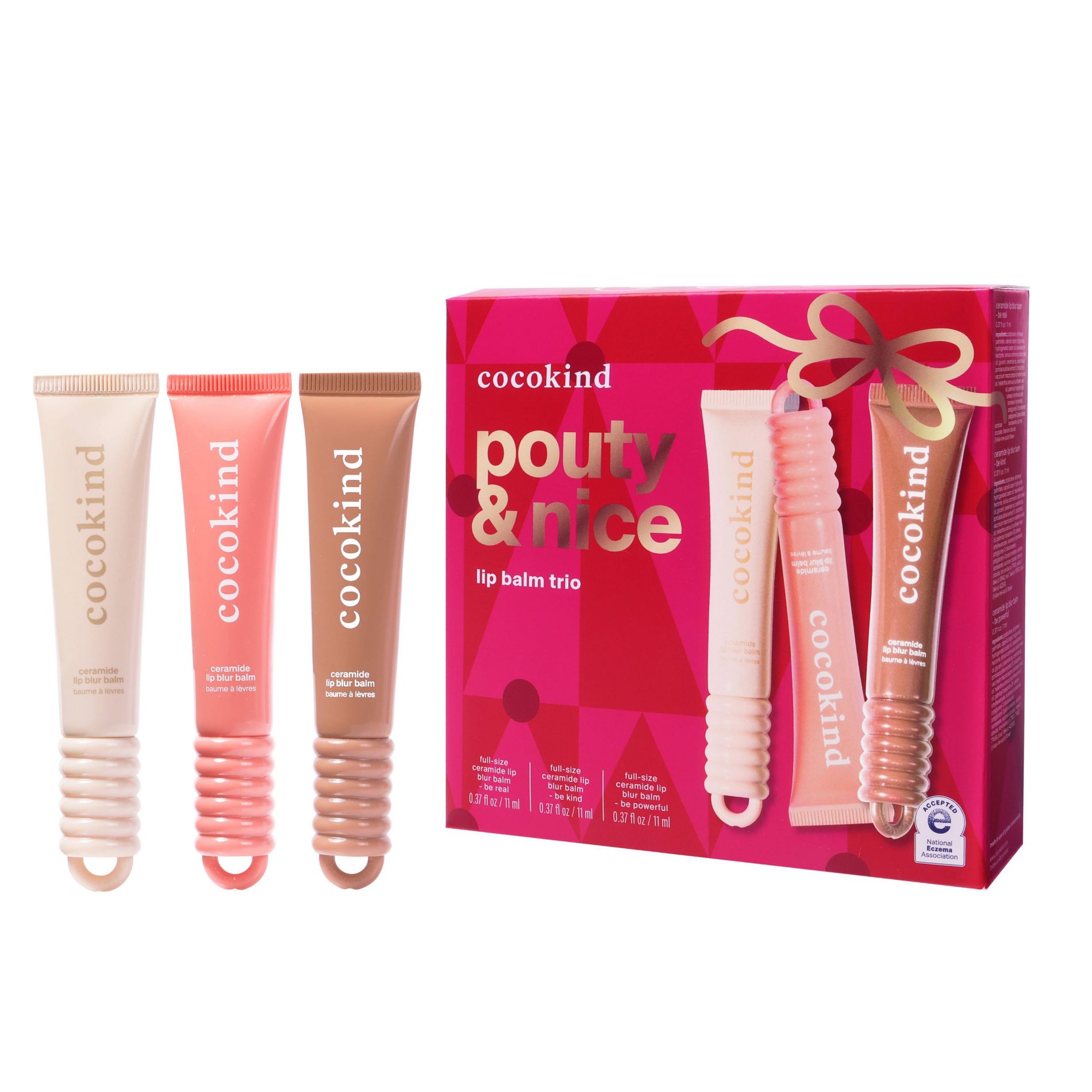 cocokind Holiday Lip Gift Set - 3ct