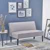 GDFStudio Gravina Contemporary Armless Upholstered Loveseat with Birch Wood Legs - 2 of 4