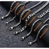 Silver Chains, Stainless Steel Cuban Link/Rope/Box/Figaro/Square Rolo/Wheat Chain Necklace Set for Women - 2 of 4