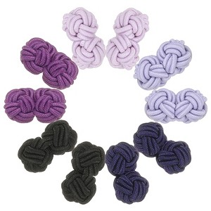 Unique Bargains Elastic Fabric Silk Knot Cufflink for Men - 1 of 4