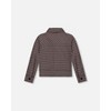 Deux par Deux Girl Jacquard Knit Jacket with Houndstooth Pattern - 3 of 4